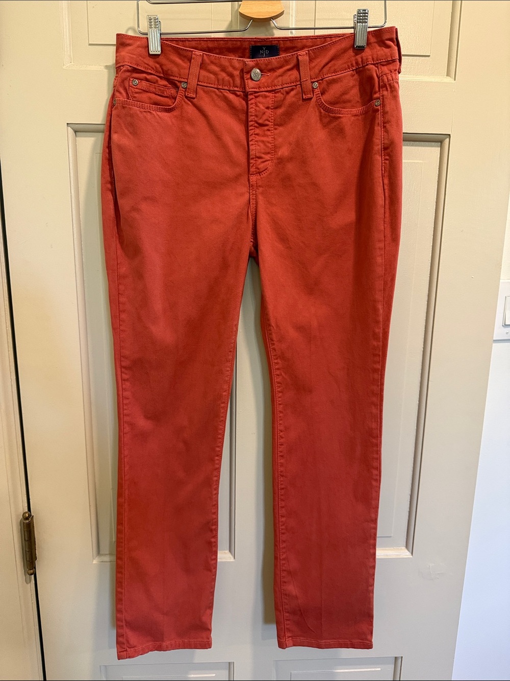 NYDJ Skinny Coral Colored Jeans Size 8P